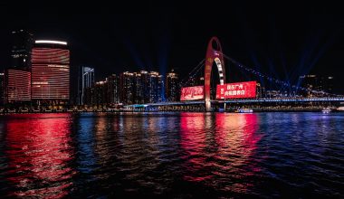 powered on lights on bridge during nighttime
